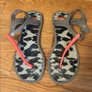 Barely worn BCBG t-strap sandals